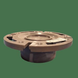 Westlake Pipe & Fittings DH810-422 High-Rise Closet Flange, 4 x 3 in Pipe, PVC DWV, Dark Gray