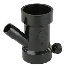 Westlake Pipe & Fittings DH301DY High-Rise Dishwasher Wye, 1-1/2 x 1/2 in, Hub x Hub x Hose Barb, PVC