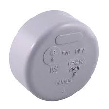 Westlake Pipe & Fittings DH116-030 High-Rise DWV End Cap Hub, 3 in, PVC
