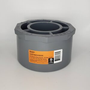 Westlake Pipe & Fittings 52GVIN015025INCHS Reducing Bushing, 1-1/2 in ID x 2 1/2 in OD, PVC