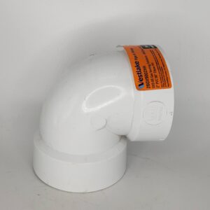 Westlake Pipe & Fittings GVL300-030 90 deg Long Elbow, 3 in, Hub x Hub, PVC
