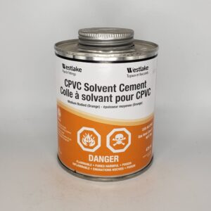 Westlake Pipe & Fittings RCC41-500ML PVC Solvent Cement, 475 mL Tin Container, Orange