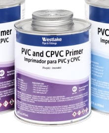 Westlake Pipe & Fittings RVOCDWVPVCPR4L Low VOC PVC Primer, 4 L, Purple