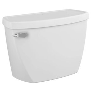 American Standard 4142600.020 Unlined Toilet Tank With Bolt-Down Cover, Cadet Pressure Assist, 1.6 gpf, 6 L Tank, 2 in Left-hand Trip Lever Flush, White