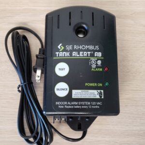 SJE-Rhombus® 1011423 Tank Alert AB Alarm System, 87 dB Sound, 10 ft Detection, Amber/Green/Red LED, 120 VAC, no Float