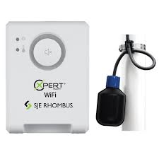 SJE-Rhombus® 1060316 Xpert Alert Wifi Series, Alarm System With High Level Sensor Float Switch and Auxiliary Contacts, 80 dB Sound, 10 ft Detection, Float Switch, Green LED, 120 VAC