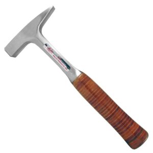 Malco® RH4 Riveting Hammer, 12 oz Forged Steel Head, 11 in OAL, Leather Grip Handle