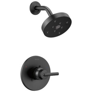 Delta® T14259-BL Monitor 14 Trinsic Shower Trim, 1.75 gpm Shower, Matte Black