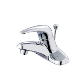 Gerber® G0040115 Maxwell Lavatory Faucet, Polished Chrome, 1 Handle, 50/50 Pop-Up Drain, 1.2 gpm