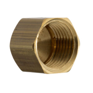 Fairview 61CAP-4 Compression Cap, 1/4 in, Tube, Brass