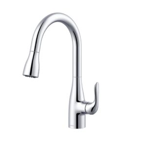 Gerber® G0040164 Viper Pulldown Kitchen Faucet, 1.75 gpm, Chrome, 1 Handle, 3 Faucet Holes