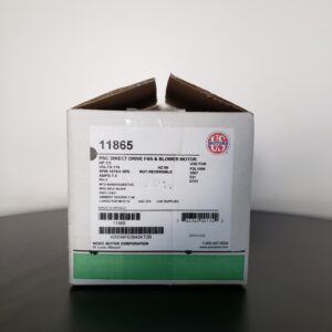 White-Rodgers 11865 Direct Drive AC Motor, 1/2 hp, 3 Speed, 1075 rpm, 115 V