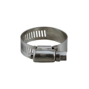 Boshart Industries 2-SSC8705 Worm Gear Clamp, 5/16 to 7/8 in Clamping, SAE #5, Marine-Grade Stainless