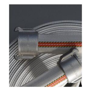 Mercedes Textiles 170150501TY+5324QC27 FORESTSTREAM® Fire Hose Assembly, 1-1/2 in, 50 ft L, 300 psi Working, Synthetic, Comes With 1-1/2 in Quick Connect Ends