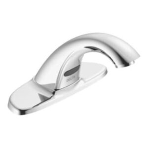 Delta® 591-TFLGHGMHDF Electronic Lavatory Faucet, Commercial, 0.50 gpm, 5-1/4 in H x Spout, Chrome