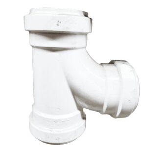 Westlake Pipe & Fittings G157-4 Tee Wye, 6 x 4 in, Gasketed Sewer, PVC