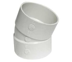Canplas 414203BC PVC Sewer/Drainline 22.5 deg Elbow, 3 in, H x H
