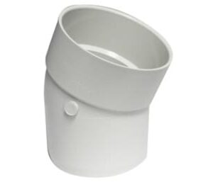 Canplas 414294BC PVC Sewer/Drainline 22.5 deg Elbow, 4 in, H x Sp
