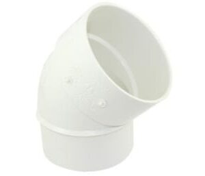 Canplas 414198BC PVC Sewer/Drainline 45 deg Elbow, 8 in, H x Sp