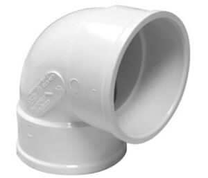 Canplas 414154BC PVC Sewer/Drainline 90 deg Elbow, Short Turn, 4 in, H x H