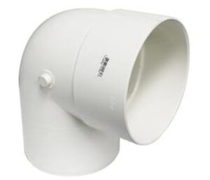 Canplas 414159BC PVC Sewer/Drainline 90 deg Elbow, Short Turn, 8 in, H x Sp