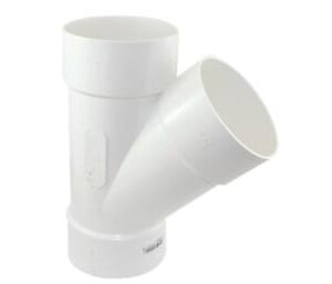 Canplas 414133BC PVC Sewer/Drainline Wye, 3 in, H x H