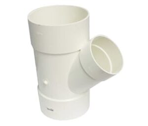 Canplas 414135BC PVC Sewer/Drainline Wye, 6 x 4 in, H x H