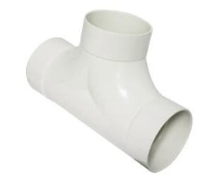 Canplas 414155BC PVC Sewer/Drainline Cleanout Tee, 4 in, H x H x H