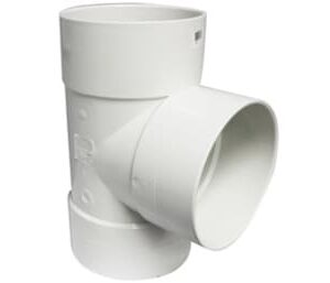 Canplas 414109BC PVC Sewer/Drainline Straight Tee, 8 in, H x H x H