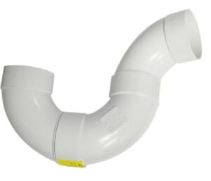 Canplas 414270BC PVC Sewer/Drainline P-Trap, 4 in, H x H