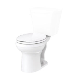 Gerber® GVP31552 Toilet Bowl, Viper, White, Round, 12 in Rough-In, 15-1/2 in H x Rim, 2 in Trapway, 1.28/1.6 gpf