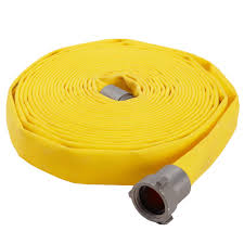 Mercedes Textiles 170150501TY+5124PS27R Forestry Hose Assembly, 1-1/2 in x 50 ft, Yellow, With NPSH Ends
