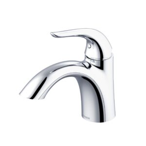 Gerber® G0040023 Viper™ Single-Handle Bathroom Faucet, 1.2 gpm, 4-1/8 in H x Spout, 1 Handle, 50/50 Touch-Down Drain, 1 Faucet Hole