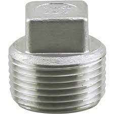 CB Supplies 481042020 Cored Plug, 2 in, MIP, 304 Stainless Steel
