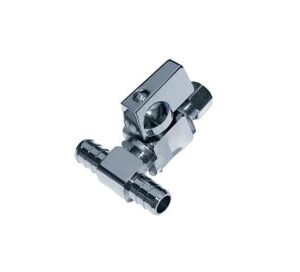 LynCar 1555042LF Dishwasher Valve Tee, 1/2 x 3/8 in, PEX x OD Compression