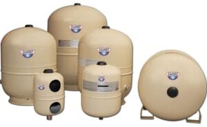 Zilmet® ZHP251 Hydro-Plus Vertical With Base Thermal Tank, 66 gal Tank, 150 psi, 24.8 in Dia x 37.7 in H, Almond