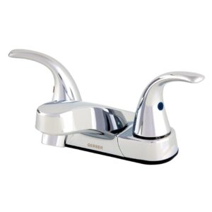 Gerber® G0043153W Maxwell SE Centerset Lavatory Faucet, Polished Chrome, 2 Handles, 1.2 gpm