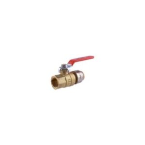 SharkBite Max™ UR22186CA Ball Valve, 3/4 in, Push Connect x FNPT, Brass Body, Full Port