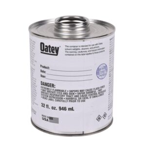 Oatey® 31307 Standard Empty Replacement Cement Can, Stainless Steel, 32 oz Capacity