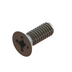 Waterax 800364 Screw #8-32 x 7/16 Phillips, Flat, Nylon Lock, Stainless Steel