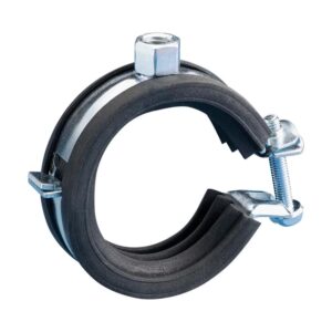 TAYLOR walraven F1-25-KSB-0024 KSB2 Series Rubber-Lined Pipe Clamp, 1-1/2 in CTS, 1-1/4 IPS, Black EPDM