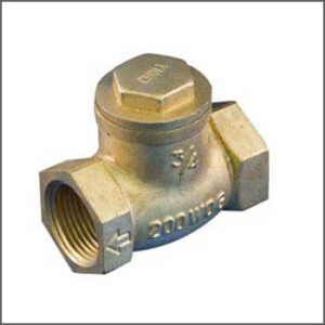 John L Schultz 1191-006 Swing-Check Valve, 1-1/4 in, Brass, Threaded, Lead Free