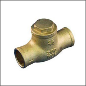 John L Schultz 1191-504 Swing-Check Valve, 3/4 in, Brass, Solder, Lead Free