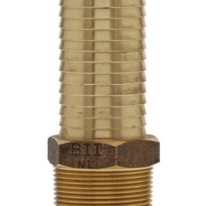 Boshart Industries BMAXL-100NL Brass Extra-Long Insert Adapter, 1 in, MPT x Insert, Bronze