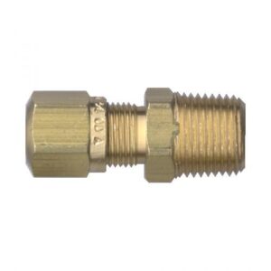 Fairview 1468-8D Pipe Connector, 1/2 in, Tube x MNPT, Brass