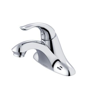 Gerber® G0040025 Viper Centerset Bathroom Faucet, Polished Chrome, 1 Handle, 50/50 Touch-Down Drain, 1.2 gpm