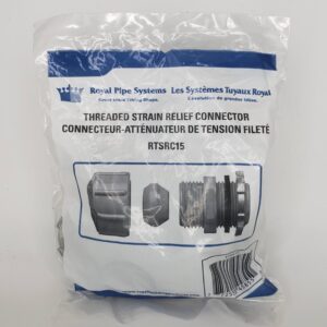 Westlake Pipe & Fittings RTSRC15 Strain Relief Connector, 3/4 in Cable Openings, PVC
