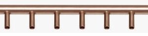 CB Supplies 713012072 Copper Head Manifold, 72 in L, 1-1/4 x 3/4 in, 24 Spigot Outlets, 3 in Center