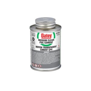 Oatey® 31535 Medium PVC Cement, 118 mL Container, Clear
