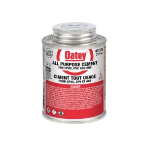 Oatey® 31576 All-Purpose Cement, 237 mL Container, Clear